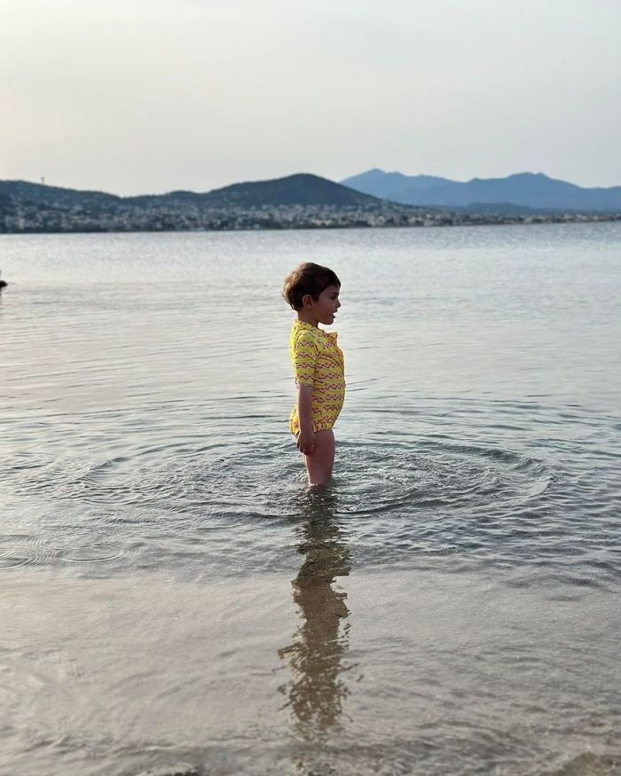 Η Κλέλια Ρένεση με την κόρη της 