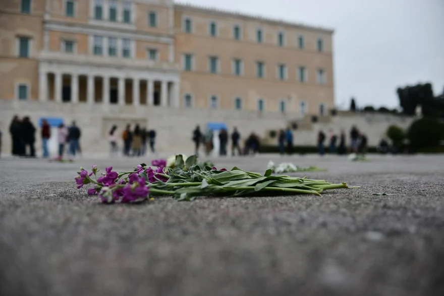 Τα ονόματα των θυμάτων των Τεμπών γράφτηκαν ξανά 