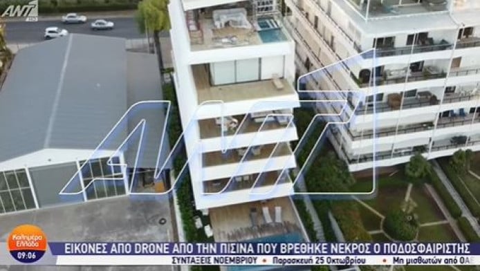 Τζορτζ Μπάλντοκ: Εικόνες από drone από την πισίνα που βρέθηκε νεκρός (Vid)